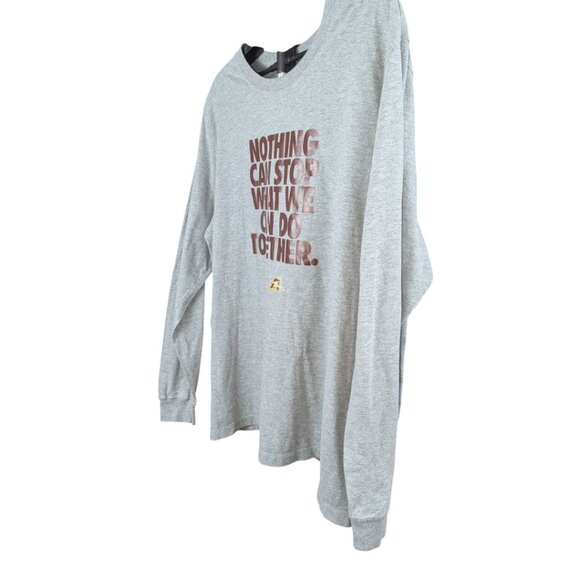 The Nike Tee XXL Men's Long Sleeve Training Performance T-Shirt 80 Cotton Blend - Picture 3 of 9